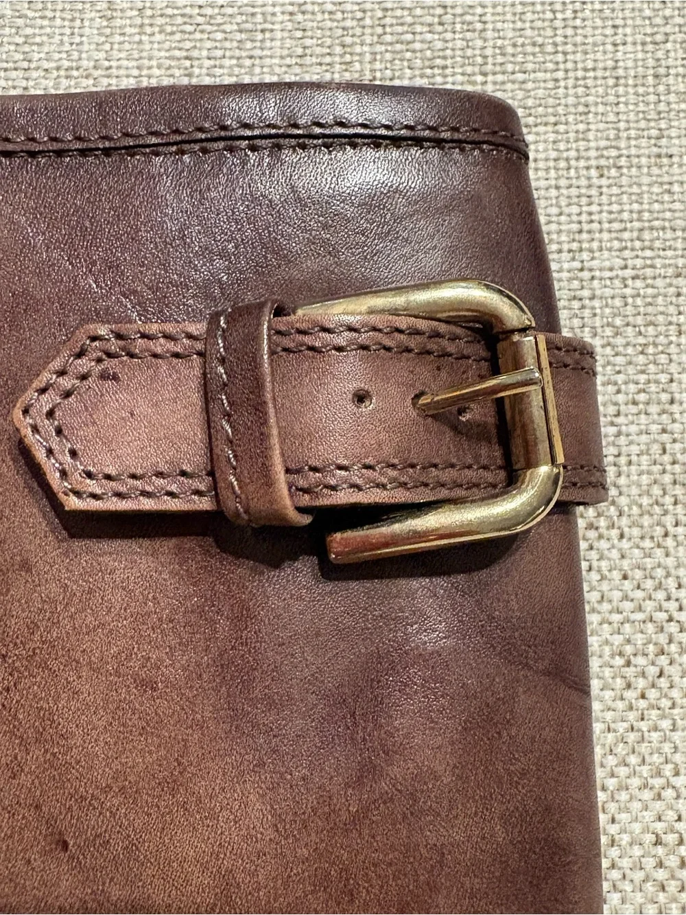 Sesto Meucci Women’s Brown Leather Riding Boots 6.5 M Made in Italy